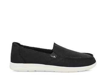 Sanuk Donna Lite Tx Canvas Slip On Women's Sidewalk Surfers Black | Canada 148XYU